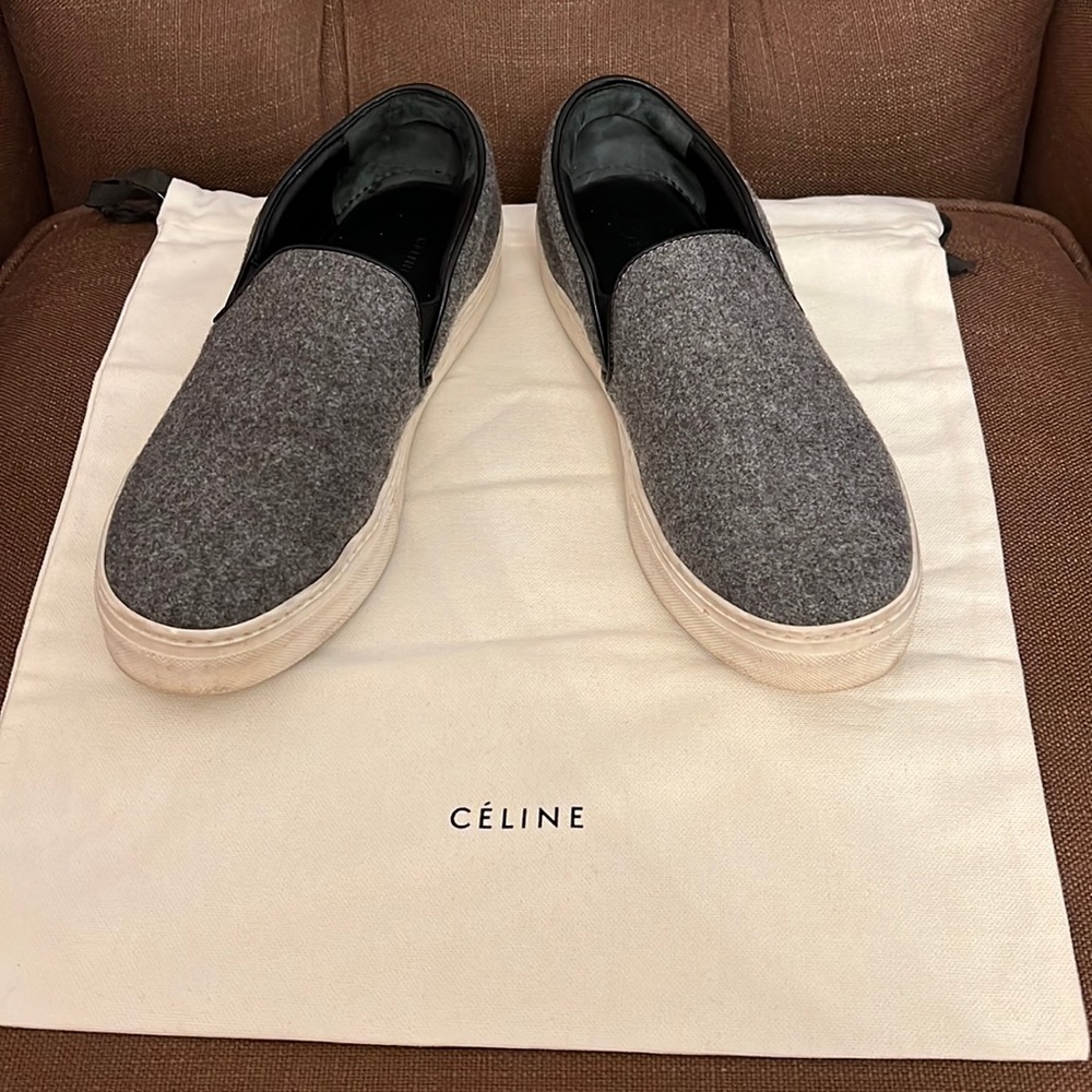 Celine Gray Slip on Sneaker size 38